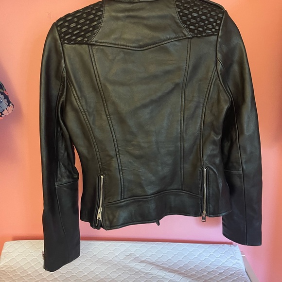 Maje leather jacket - genuine leather size 40 (S/M) - Picture 4 of 14